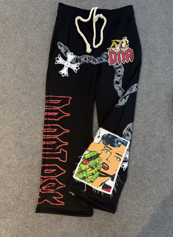 Black Chained Collection Sweatpants