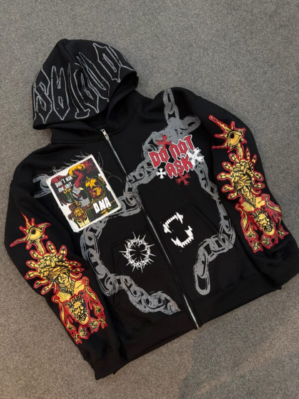 Black Chained Collection Hoodie - Image 2